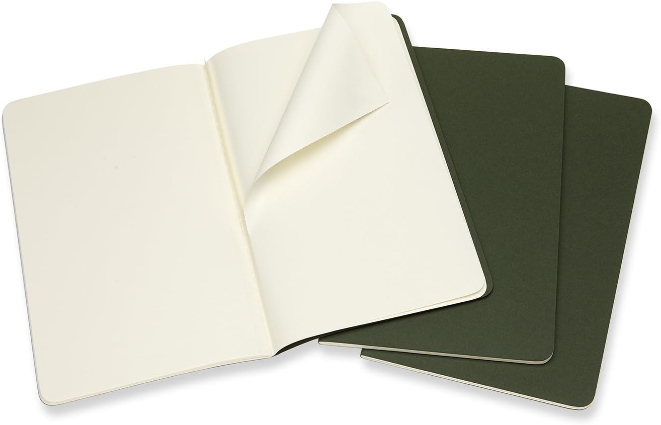 Записник Зелений середній нелінований, Moleskine Cahier, CH018K15VF 1