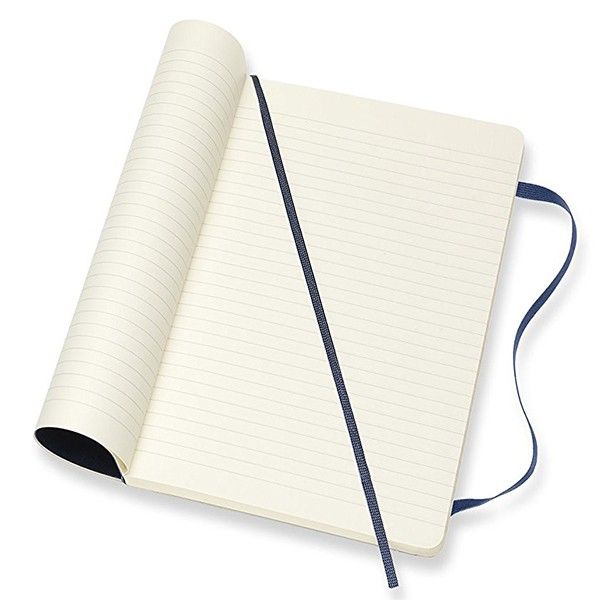 Записник Сапфір м’який середній лінійка, Moleskine Classic, QP616B20 3