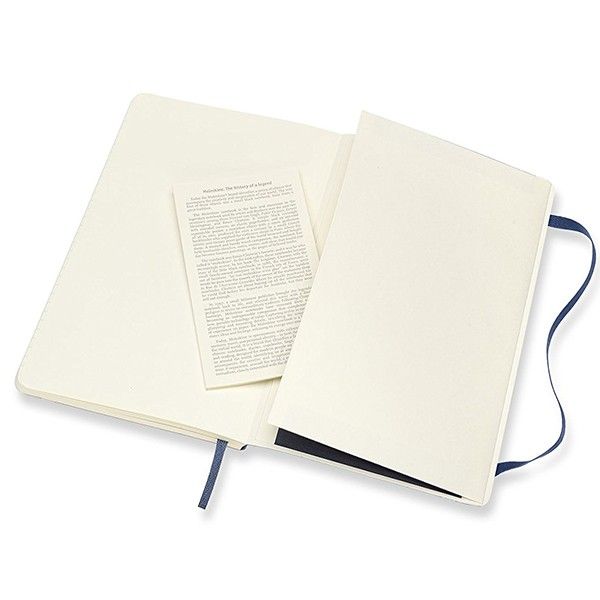 Записник Сапфір м’який середній лінійка, Moleskine Classic, QP616B20 4