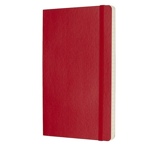 Записник Червоний м’який середній лінійка, Moleskine Classic, QP616F2 1