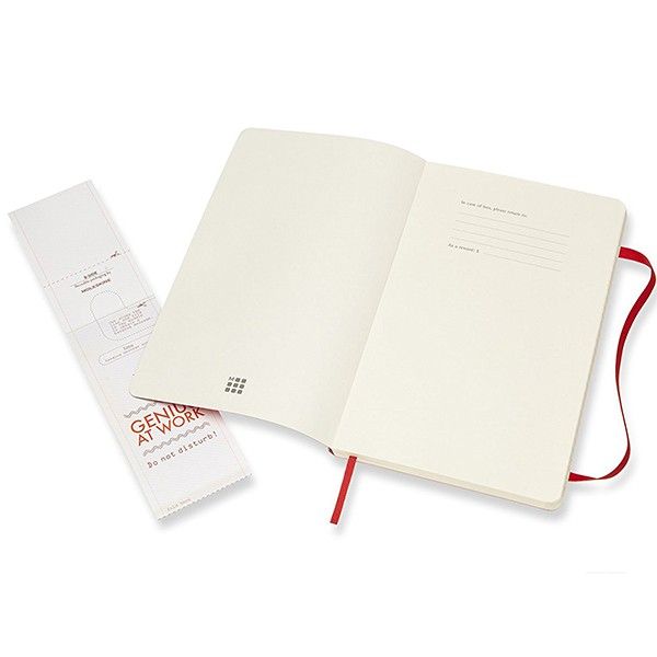 Записник Червоний м’який середній лінійка, Moleskine Classic, QP616F2 2