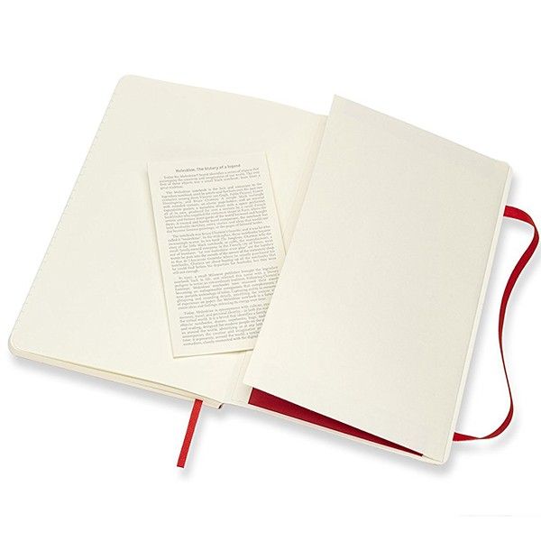 Записник Червоний м’який середній лінійка, Moleskine Classic, QP616F2 4