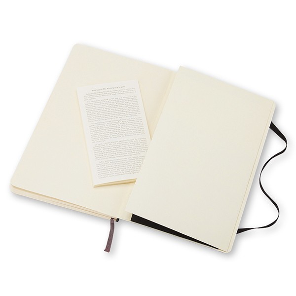 Блокнот Черный мягкий средний клетка, Moleskine Classic, QP617F 3