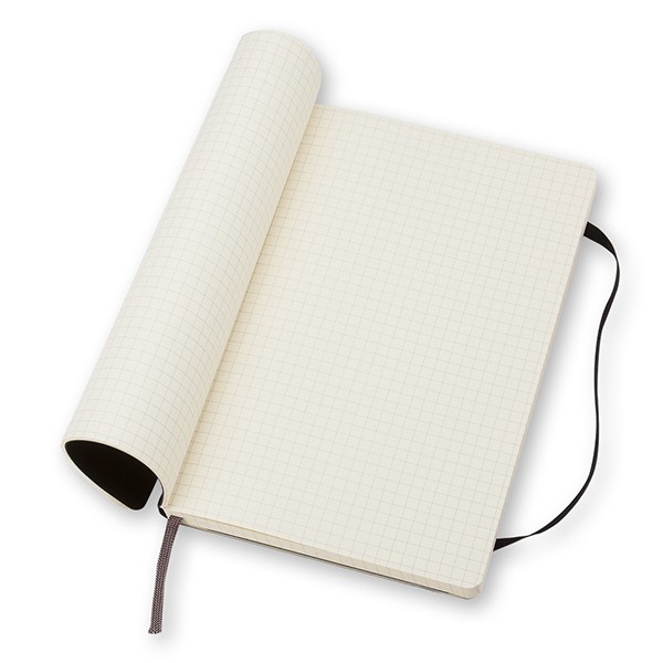 Блокнот Черный мягкий средний клетка, Moleskine Classic, QP617F 4