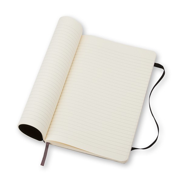 Записник Чорний м’який середній лінійка, Moleskine Classic, QP616F 3