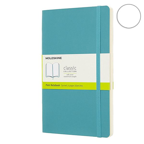Записник Океанський Синій середній нелінований, Moleskine Classic, QP618B35