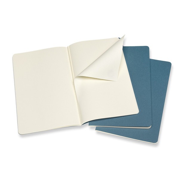 Записник Жвавий Блакитний середній нелінован, Moleskine Cahier, CH018B44 2