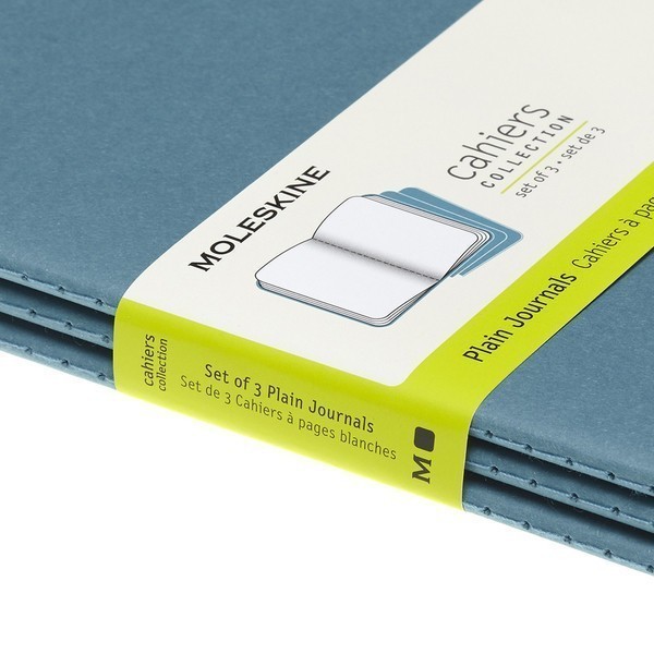 Записник Жвавий Блакитний середній нелінован, Moleskine Cahier, CH018B44 4