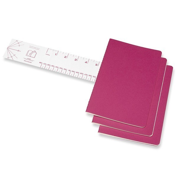 Записник Рожевий кінетичний середній лінійка, Moleskine Cahier, CH016D17 1