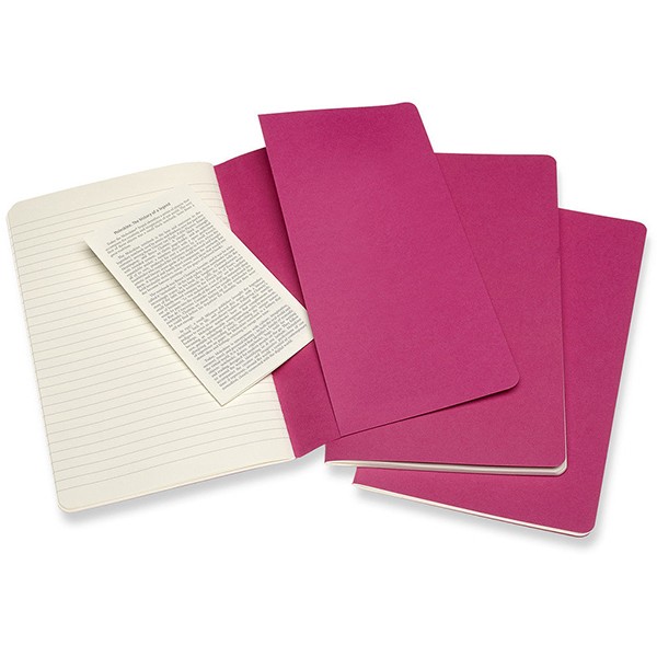 Записник Рожевий кінетичний середній лінійка, Moleskine Cahier, CH016D17 3