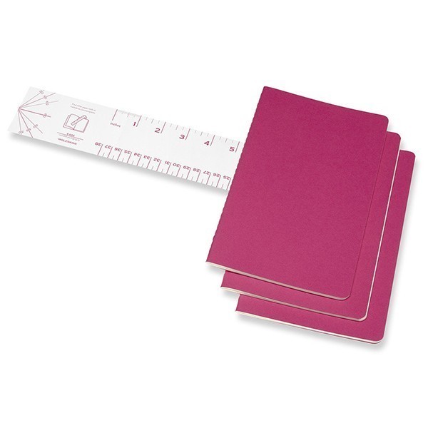 Записник Рожевий кінетичний середній нелінований, Moleskine Cahier, CH018D17 3