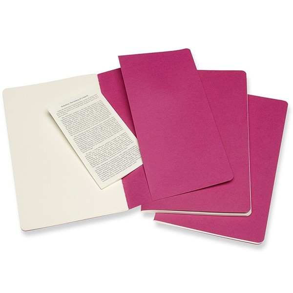 Записник Рожевий кінетичний середній нелінований, Moleskine Cahier, CH018D17 4