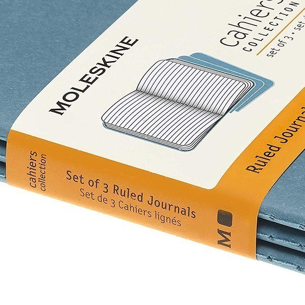 Записник Жвавий Блакитний кишеньк. лінійка, Moleskine Cahier, CH011B44 4