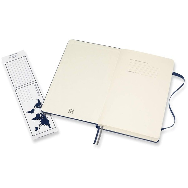 Записник Сапфір середній нелінований, Moleskine Classic Expanded, QP062EXPB20 2