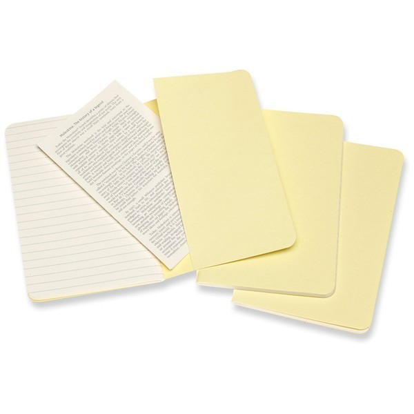 Записник Ніжний Жовтий кишеньк. лінійка, Moleskine Cahier, CH011M23 3