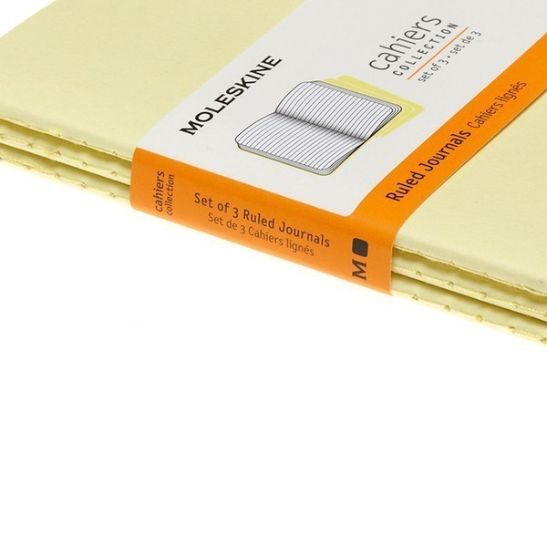Записник Ніжний Жовтий кишеньк. лінійка, Moleskine Cahier, CH011M23 4