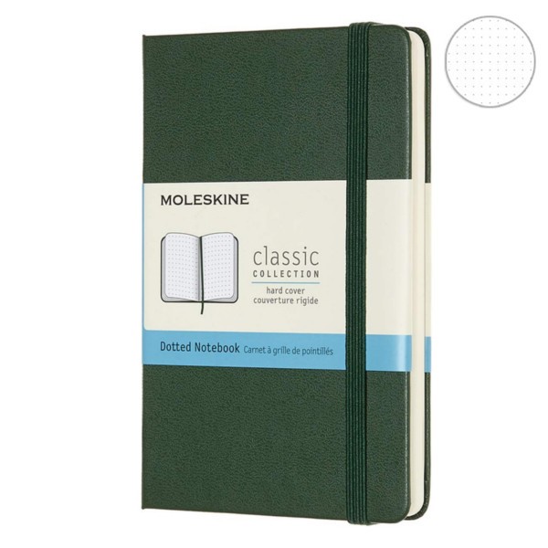 Записник Миртовий Зелений кишеньк. точка, Moleskine Classic, MM713K15