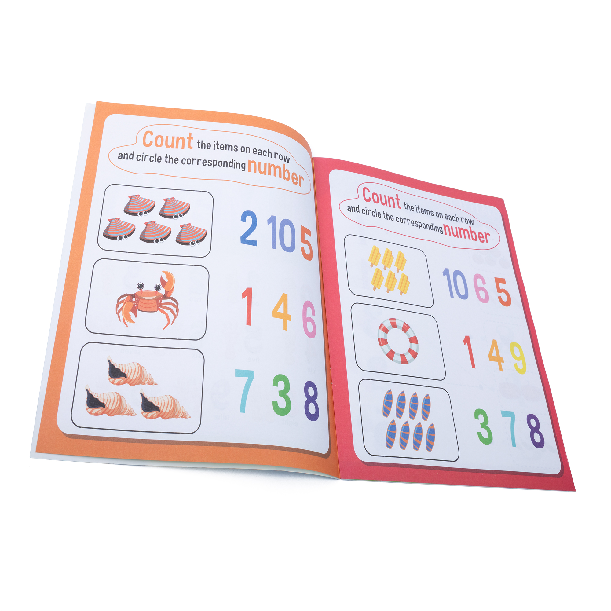 Книга "Детская развивалка "Counting is Fun" A4 12 стр., DomArt 2