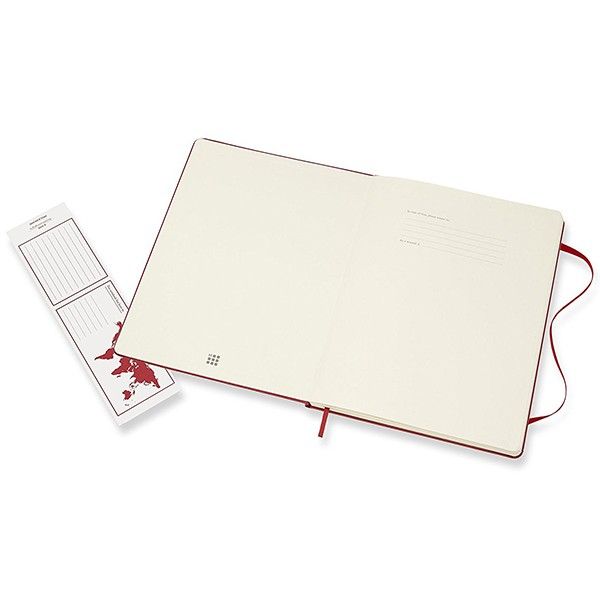 Блокнот Красный большой нелинованный, Moleskine Classic, QP092F2F 2