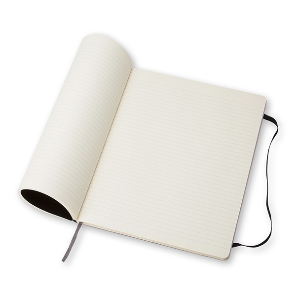 Записник Чорний м’який великий лінійка, Moleskine Classic, QP621F 4