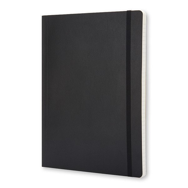 Записник Чорний м’який великий лінійка, Moleskine Classic, QP621F 1