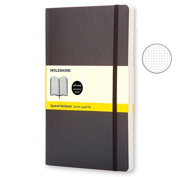 Записник Чорний м’який кишеньк. клітина, Moleskine Classic, QP612F