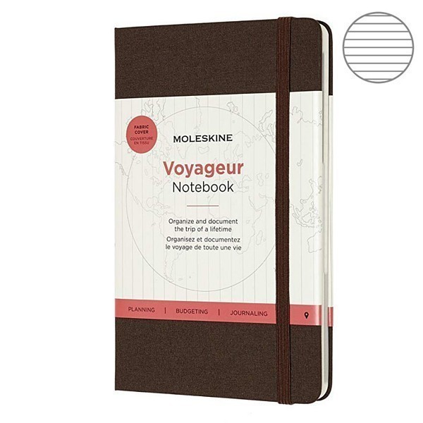 Записник Коричневий медіум, Moleskine Вояжер, VN001P4F