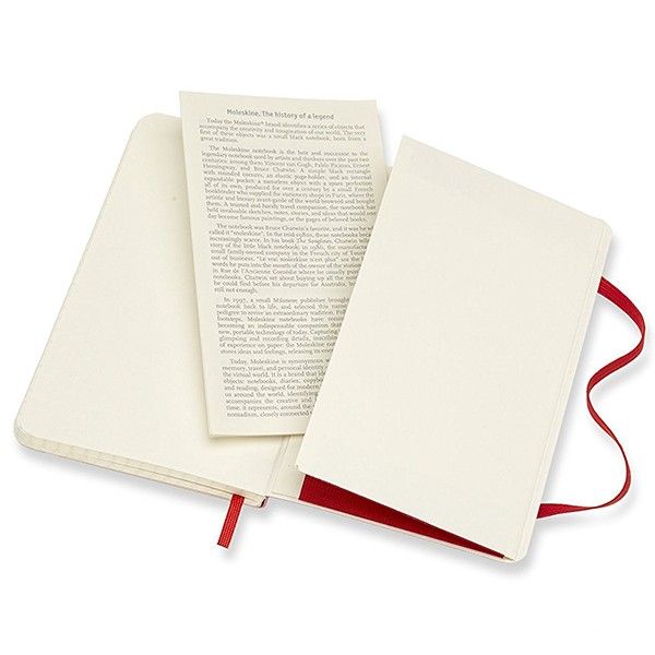 Записник Червоний м’який кишеньк. клітинка, Moleskine Classic, QP612F2 2