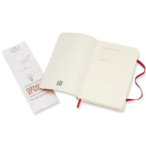 Записник Червоний м’який кишеньк. клітинка, Moleskine Classic, QP612F2 3
