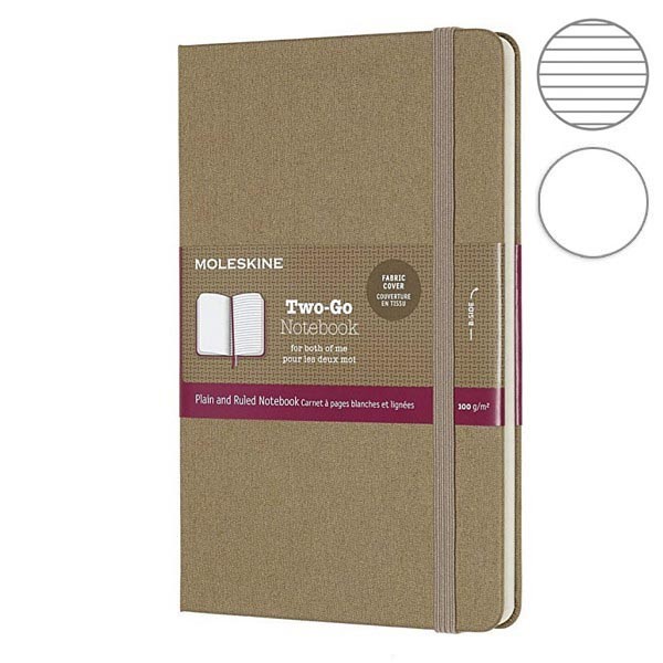 Записник Беж медіум, Moleskine Two-Go, TWOGO31P18