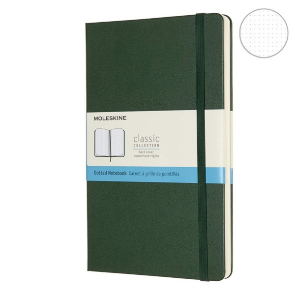 Записник Миртовий Зелений середній, точка, Moleskine Classic, QP066K15