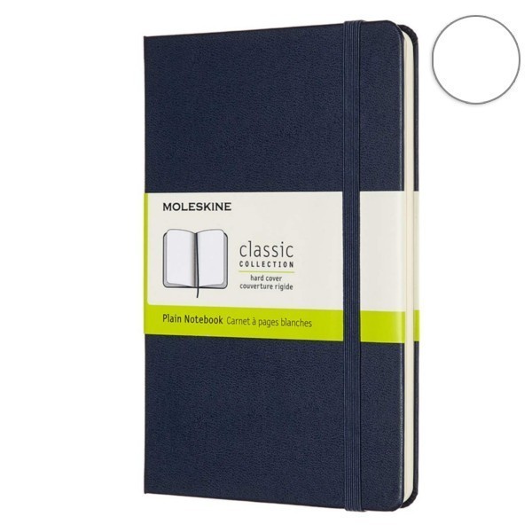 Записник Сапфір медіум нелінован, Moleskine Classic, QP052B20