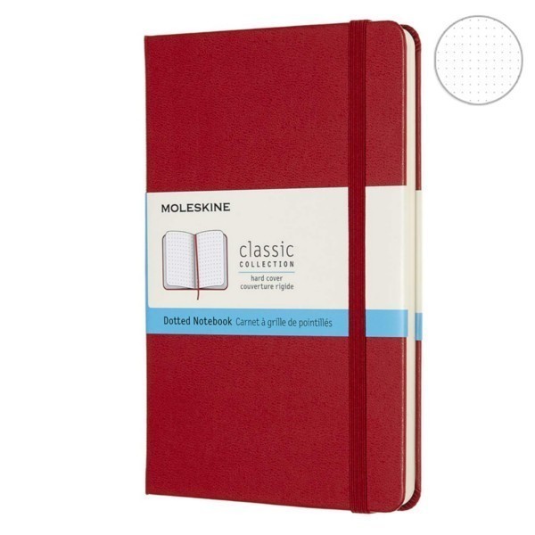 Записник Червоний медіум точка, Moleskine Classic, QP053F2