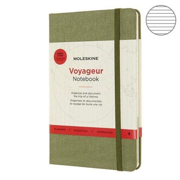 Записник Зелений В’яз медіум, Moleskine Вояжер, VN002K16