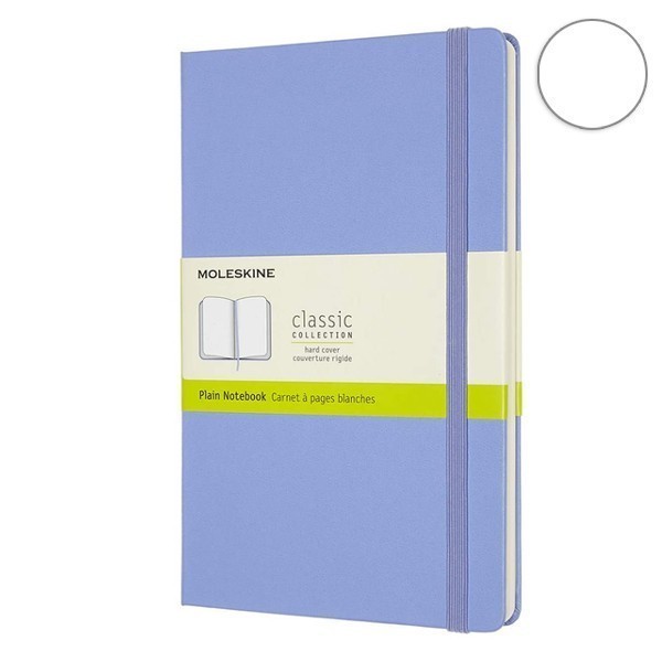 Записник Блакитна Гортензія середній нелінов, Moleskine Classic, QP062B42