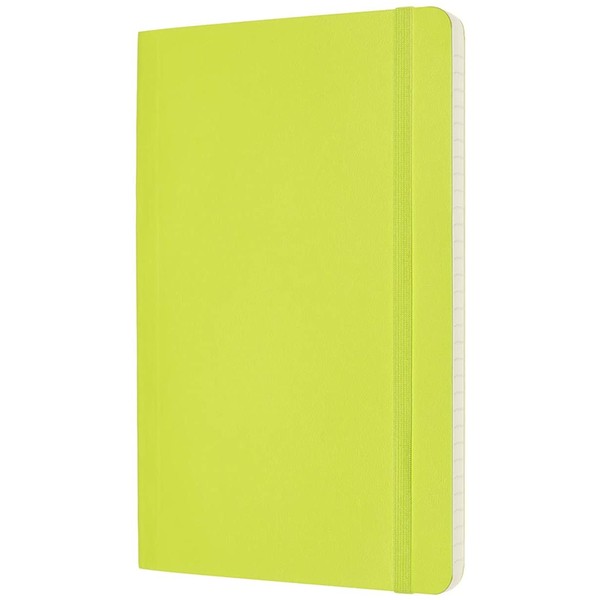 Записник Лимонний Зелений м`який середній лінійка, Moleskine Classic, QP616C2 1