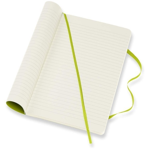 Записник Лимонний Зелений м`який середній лінійка, Moleskine Classic, QP616C2 3