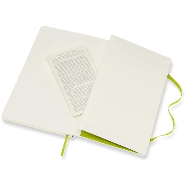 Записник Лимонний Зелений м`який середній лінійка, Moleskine Classic, QP616C2 4