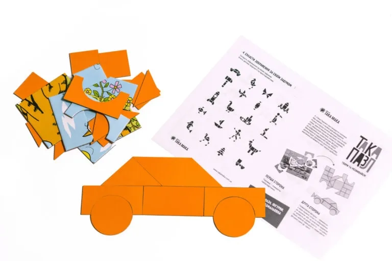 Игра развивающая "Такая Пазл" 3 в 1 (красная, котик), 200001-UA 4