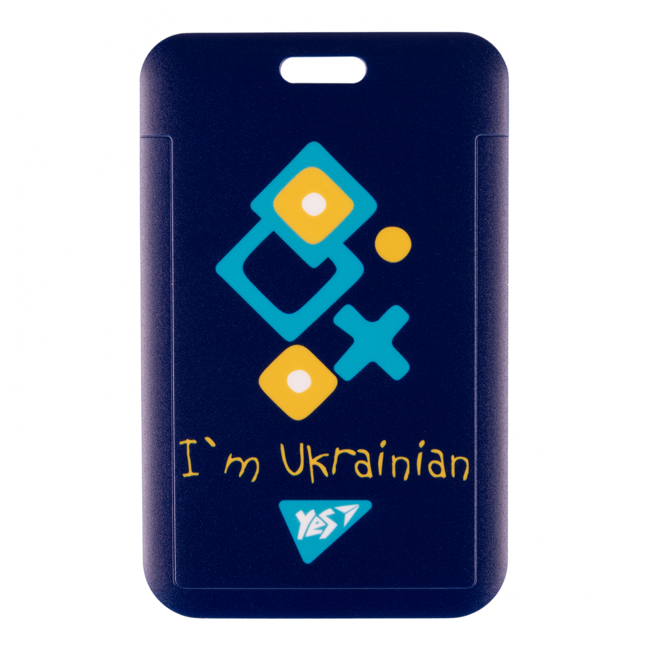 Бейдж YES без ленты, вертикальный "Ukraine" слайдер, 940320 1