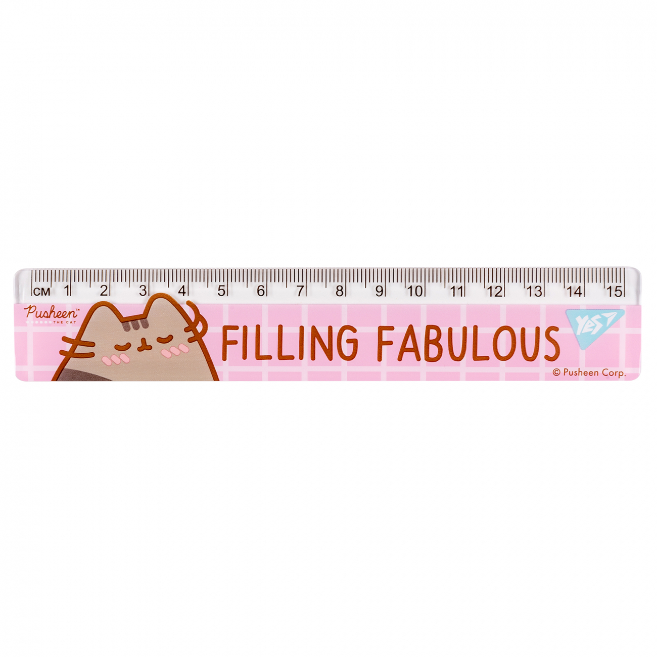 Лінійка 15 см "Pusheen", 370655 Yes