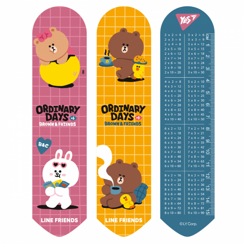 Закладинка 2D "Line Friends brown", 708137 Yes