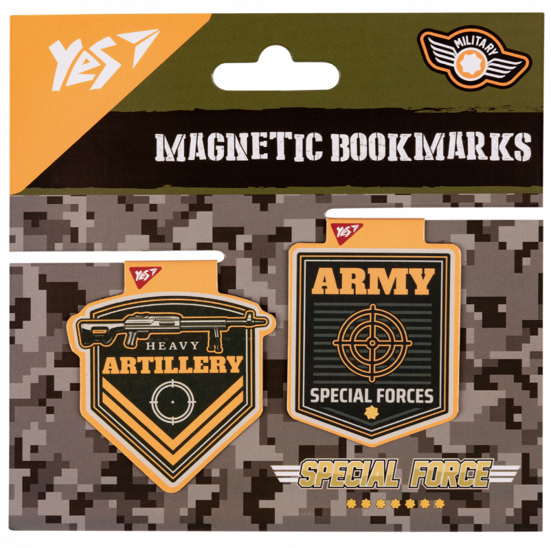 Закладки магнітні "Military", 2шт, 708112 Yes 1