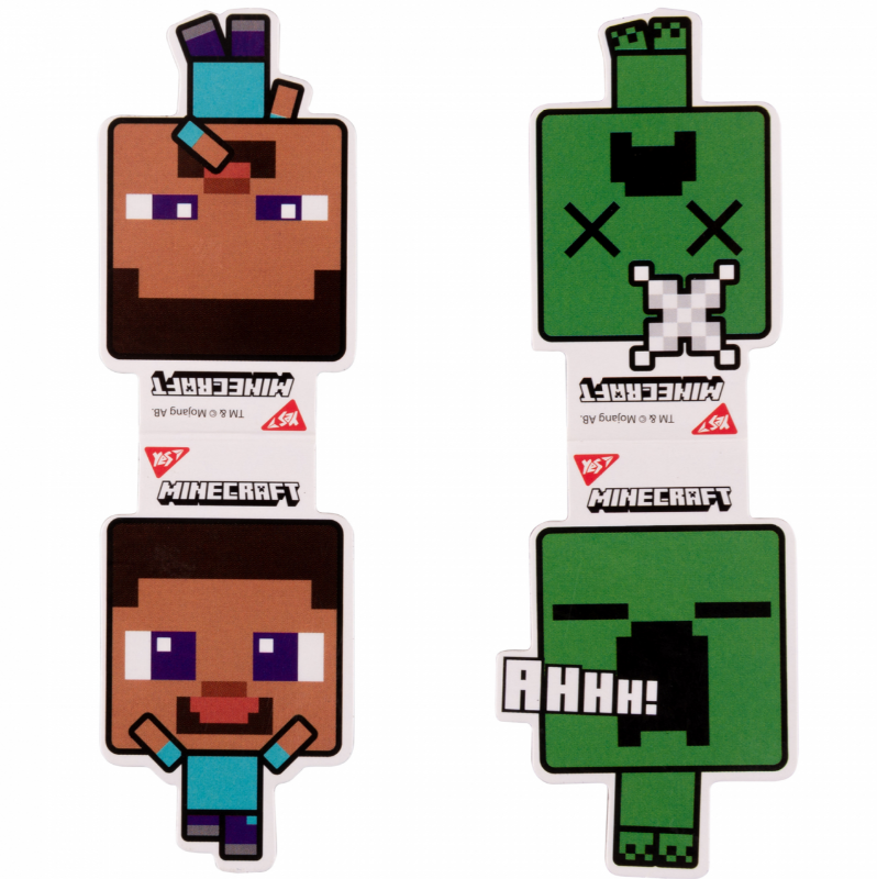 Закладки магнітні "Minecraft Creeper", 2шт, 708101 Yes 1