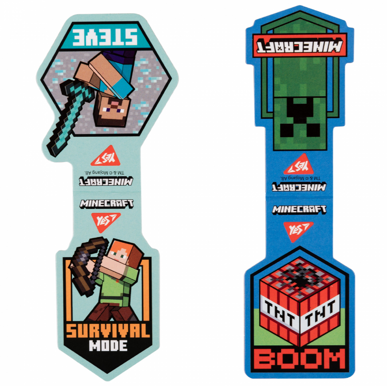 Закладки магнітні "Minecraft Steve", 2шт, 708103 Yes 2