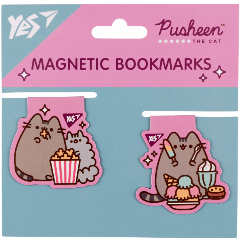 Закладки магнітні "Pusheen candy", 2шт, 708105 Yes