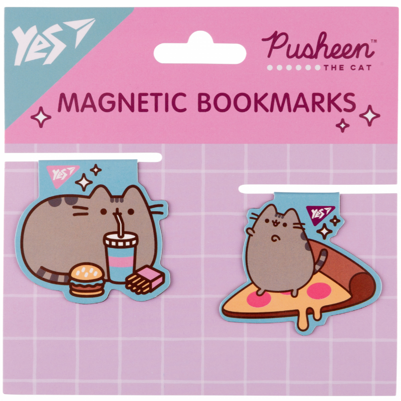 Закладки магнитные "Pusheen food", 2шт, 708104 Yes