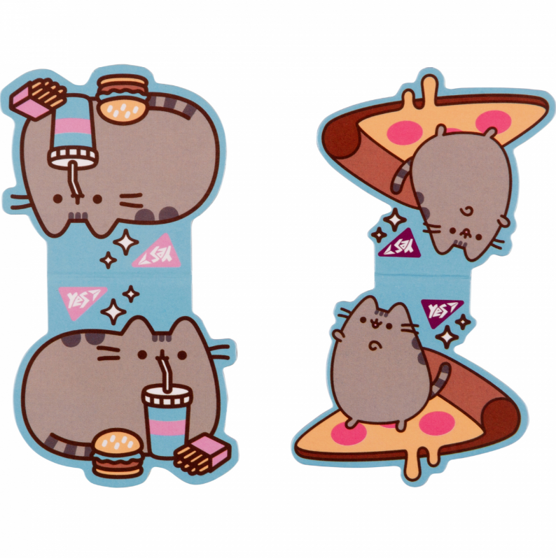 Закладки магнитные "Pusheen food", 2шт, 708104 Yes 1