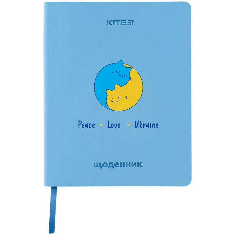 Дневник школьный "Peace Love", мягкая обл. PU, K24-283-1