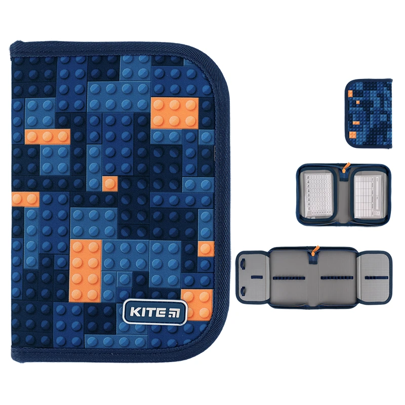 Набір рюкзак + пенал + сумка для взуття Kite 555S Blocks, SET_K24-555S-6 19